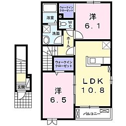 ラルーチェ.S4 2LDKの間取図画像