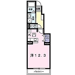 トルドニード 1Kの間取図画像