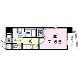 Raffinato羽田 1Kの間取図画像
