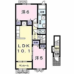 ジュエルイーナT・T 2LDKの間取図画像
