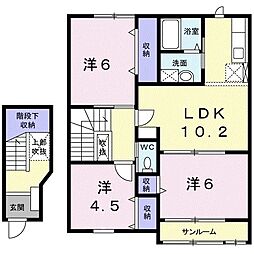 グランディール4 3LDKの間取図画像