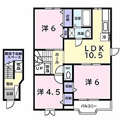 スウィートドリーム1 3LDKの間取図画像