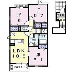 グランツルーエ 3LDKの間取図画像