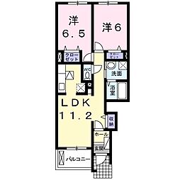 ブライトヒル 2LDKの間取図画像