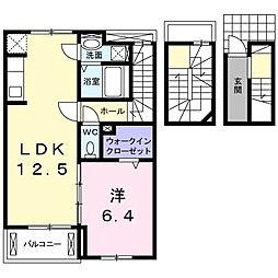 フレイムアーバン 1LDKの間取図画像