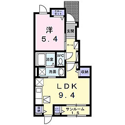 セレノアント 1LDKの間取図画像
