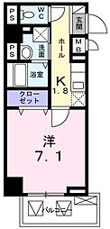 フラン・パルク・ミナト 1Kの間取図画像
