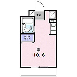 ヴァリエファジ鵜沼マンション ワンルームの間取図画像