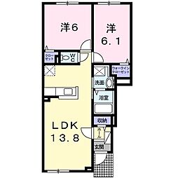 リオマーニスール. 2LDKの間取図画像