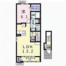 T`sハウス III 1LDKの間取図画像