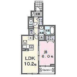 間取図画像 1LDK