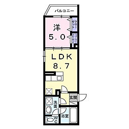 CREVANCE東日暮里 1LDKの間取図画像