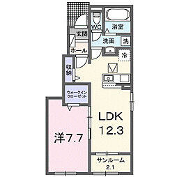 間取図画像 1LDK
