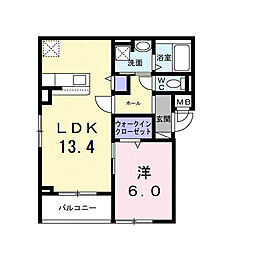 間取図画像 1LDK