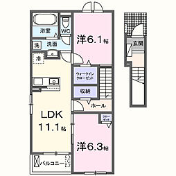 間取図画像 2LDK