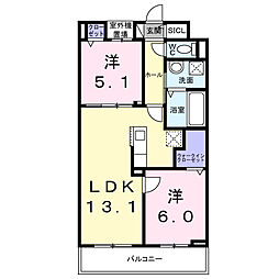 間取図画像 2LDK