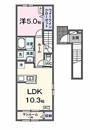 MALEN(マーレン) 1LDKの間取図画像