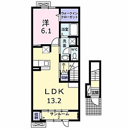 マルベリー ライト キタヤマ 1LDKの間取図画像