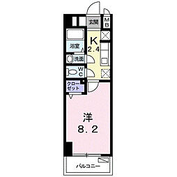 M&K.ホープマンション 1Kの間取図画像