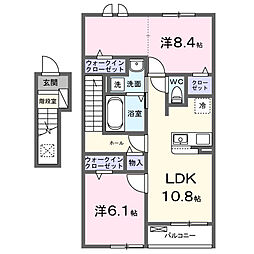 コホラパレス 2LDKの間取図画像
