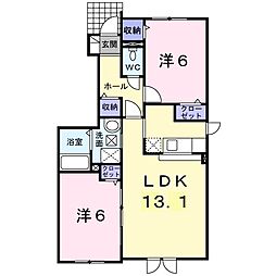 間取図画像 2LDK