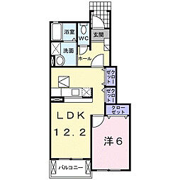 スイートピア4 1LDKの間取図画像