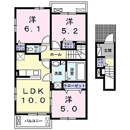 フレアルーチェ 吉野ヶ里V 3LDKの間取図画像