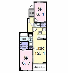 PEANUTS(ピ-ナッツ) 2LDKの間取図画像
