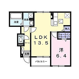 ユーステス鎌倉 1LDKの間取図画像