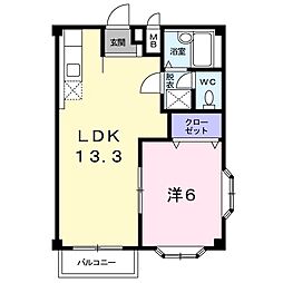 ハイツランビニオン 1LDKの間取図画像