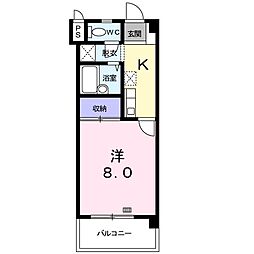 ビハーラ相木 1Kの間取図画像