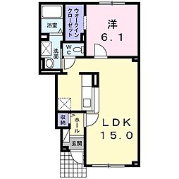 スカイテリア 1LDKの間取図画像