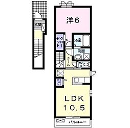 カローレカーサ上和田 1LDKの間取図画像