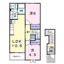 プラムフィールド・C 2LDKの間取図画像