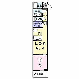 巽西3丁目アパート(028556001) 1LDKの間取図画像