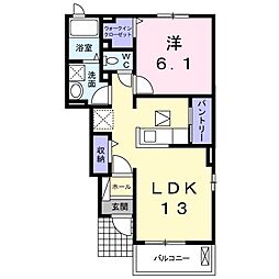 ファウスト 1LDKの間取図画像