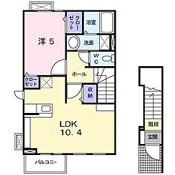 エテルノカーサ 1LDKの間取図画像