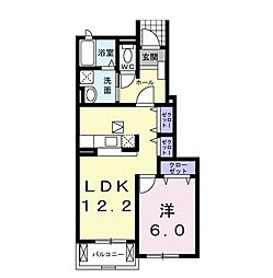 アバンツァート・ノース 1LDKの間取図画像