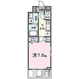 ロイヤル鈴 I 1Kの間取図画像