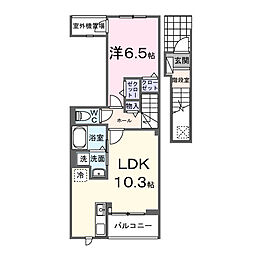 LIBLE(リブレ) 1LDKの間取図画像