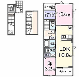 LIBLE(リブレ) 2LDKの間取図画像