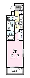 エコー 1Kの間取図画像