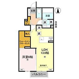 Lamure(ラミュール) 1LDKの間取図画像