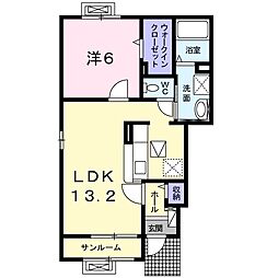 アルページュ 1LDKの間取図画像