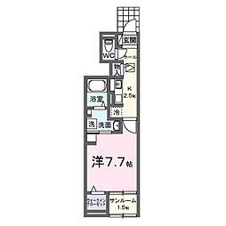 アトレ 1Kの間取図画像