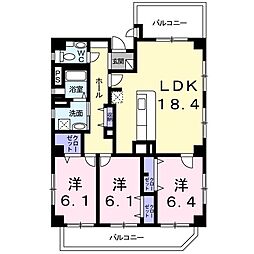 エレガンテなごみ 3LDKの間取図画像