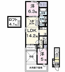 アニマルベース・MITAKA 2LDKの間取図画像