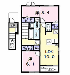 Seed 2LDKの間取図画像