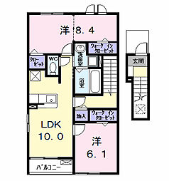Seed 2LDKの間取図画像