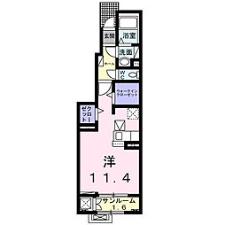 グラン アクシス I ワンルームの間取図画像